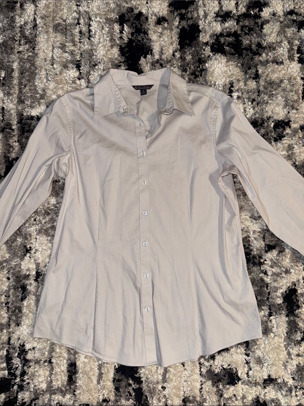 Brooks Brothers Women's Button-Down Shirt - Light Beige